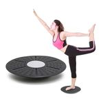 PowrX Balance Board - Wobble Board Balance Disc - Standing Desk Balance Board for Adults - Plastic Balance Board Core Trainer - Portable Core Strength Exercise Accessory for Home Gym Workout