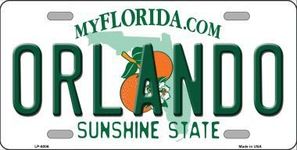 Smart Blonde LP-6006 Orlando Florida Novelty Metal License Plate