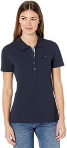 Tommy Hilfiger Women's Classic Polo (Standard and Plus Size), Dark Navy, Medium