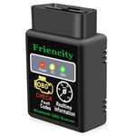 Friencity OBD2 Scanner Bluetooth for Car, Code Reader & Diagnostic Tools for iOS, Android and Windows, Wireless OBD II Scan Tool for Reset & Clear Check Car Engine Light