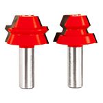 Freud 99-043 Lock Miter Router Bit 22-1/2-Degree 1/2-Inch Shank with Tico Hi-Density Carbide