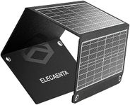 ELECAENTA 22W Solar Charger with 2 USB Ports, 24% High Efficiency, IP54 Waterproof, Foldable & Portable ETFE Solar Panel Charger for iPhone, iPad, Samsung, LG and Outdoor Camping Backpacking