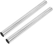 X AUTOHAUX 2pcs Straight 2.25" OD 30" Length DIY Custom Mandrel Exhaust Pipe