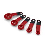 KitchenAid Set of 5 Measuring Spoons , Red