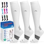 NEWZILL Medical Compression Socks for Women & Men Circulation 20-30 mmHg, Best for Running Athletic Hiking Travel Flight Nurses