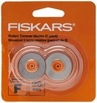 Fiskars 199070-1001 28mm Rotary Replacement Blades, Straight, 2-Pack