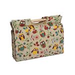 Hobby Gift MR4687/29 Owl Print on Natural Craft/Knitting Storage Bag 11x42x31½cm