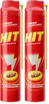 HIT Crawling Insect Killer – Cockroach Killer Spray (400ml) | Instant Kill | Deep-Reach Nozzle | Fresh Fragrance (Pack of 2)