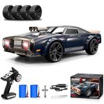 KIZJORYA Rc Drift Cars for Adults, 1/16 Remote Control Car, 35Km/h High Speed Fast RC Car for Adults, 2.4GHz with 7 Modes LED Lights Racing RC Drifting Car, Multicolor