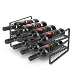 2 Tier Wine Rack，Tabletop Stackable Wine Rack Freestanding Wine Racks Countertop for Kitchen Pantry Cabinet for Kitchen, Bar, Pantry, Wine Cellar, Basement, Countertop, Cabinet