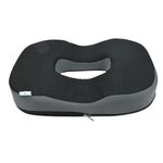 CUSHYSPOT Donut Pillow, Coccyx Seat Cushion for Tailbone Pain Relief, Hemorrhoids, Post Surgery, Postpartum, Office Chair, Wheelchair, Travel, Memory Foam