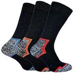 INSIGNIA Mens Work Sock Super Bigfoot XXL Socks Sizes 14,15 16, Shoe Size 14-16 (14-16, SET 1 3 PAIRS)