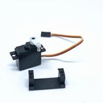 KingVal Replacement Steering Gear Servo with Servo Mount RC Parts Compatible with WLtoys 124016 124017 144010 RC Car