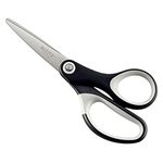 Leitz Titanium Scissors, Right or Left Handed (Ambidextrous), 150 mm, Office Stationary, Ergonomic Handle, Black