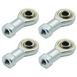 TUOREN 6mm Inside Dia Rod End Bearing Self Lubricating Female Thread Connector Joint-4pcs