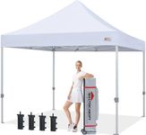 MASTERCANOPY Pop Up Canopy Tent Commercial Grade 10x10 Instant Shelter (10x10 Feet, White)