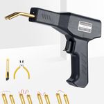 Firelex Staple Plastic Welding 50w Hot Staple Gun Welding Car Bumper Crack Repair Kit Hot Stapler Heating Plastic Repairing Welder Machine with 4 Types of Staples for Home Automotive 3D Print Repair