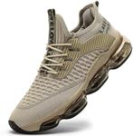 Socviis Men's Fashion Sneaker Air Running Shoes for Men Athletics Sport Trainer Tennis Basketball Shoes, K21-beige, 7