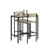 SoBuy OGT03-N, Bar Set-1 Bar Table and 2 Stools, Home Kitchen Restaurant Bar Set Furniture Dining Set