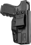 IWB Holster Compatible with Glock 19 19x 23 32 45(Gen 5 4 3), Inside Waistband Carry Holster Compatible with G19 G19x G23 G32 G45, 9mm Holster, Adj. Cant & Retention, Available in Kydex and Polymer