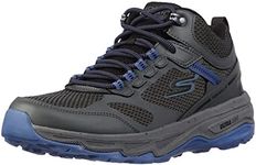 Skechers Men's Go Run Trail Altitude-Marble Sneaker, Charcoal/Blue, 7.5