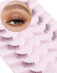 Onlyall Fake Eyelashes Natural Wispy Lashes Half Lashes Natural Look Fluffy Eye Lashes Pack Half Lash Corner Accent Lashes