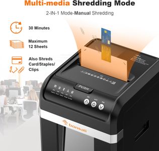 Bonsaii Auto Shredder – 200-Sheet High-Capacity Paper Shredder
