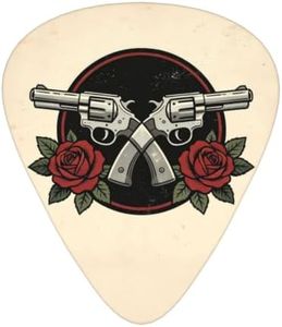 EUPRE Crossed Revolver Rose 12 Pack Guitar Picks Light Pick Triangle Pick