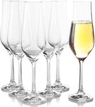 bohemia-crystal Tulipa Champagne Flutes Glass Set, 170ml, Set of 6