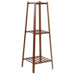 Medla UNHO Bamboo Plant Stands Indoor, 3 Tier Plant Ladder Shelf Tall Plant Rack Flower Pots Holder Display Rack for Home Office
