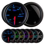 GlowShift Tinted 7 Color 60 PSI Boost Gauge