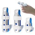 BRMDT Trigger Finger Splint, Aluminum Thumb Splint Finger Support for Promote The Rehabilitation of Finger Fracture Fingers/Bent Finger, Adjustable Finger Brace(3 Pieces, 3 Size)