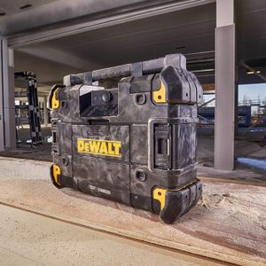 DEWALT TSTAK Radio Charger – Portable Bluetooth Jobsite Speaker