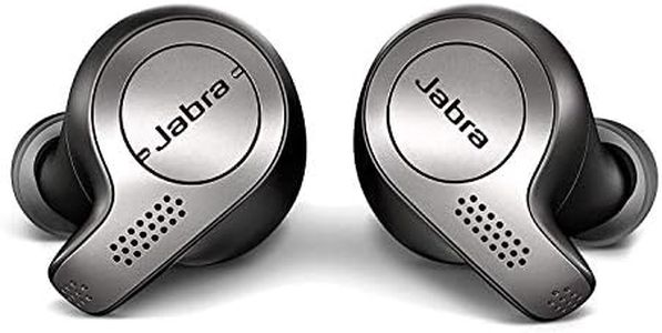 Jabra Elite 65t True Wireless Bluetooth Earbuds and Charging Case with Alexa Built-In, Titanium Black (Refurbished)