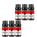 6-Pack Grapefruit Essential Oils, 100% Pure, Undiluted, Premium Grade Grapefruit Oil - 6x10 mL