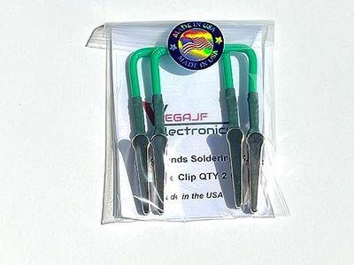 No Hands Soldering Wire Clip Holder USA Made – Great for In Field Soldering. 2-PACK