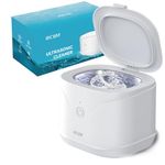 BCOM Ultrasonic Retainer Cleaner, Jewelry Cleaner 46kHz, 2-in-1Jewelry & Retainer Machine Pod Portable for Dental Retainers, Mouth Guards, Rings, Jewelry Removes Stains in 5 Min,Mom's Day Gift