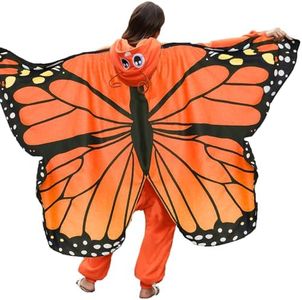 CWDGAGANB Butterfly Apparel for Women Adult Halloween Butterfly Outfit Women Costumes Cartoon Cosplay Sleepwear for Women Men XL
