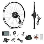 YOSE POWER 27.5'' ebike 36V250W conversion kit Front Wheel Brushless Motor with LCD Display Black for Electric Bicycle