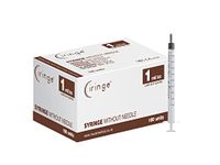 Ciringe 1 ml Syringe - Pack of 100