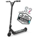 VOKUL Pro Trick Scooter for Kids 6 Years Up & Teens - Stylish Entry Level Stunt Freestyle Scooter with Stable Performance for Boys,Girls(New/Black)