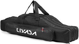 Lixada 3 Layers Fishing Pole Bag Po