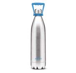 Milton Duo 2200 Thermosteel 24 Hours Hot and Cold Water Bottle with Handle, 2.02 litres, Silver