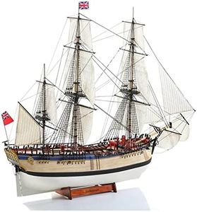 Billing Boats H.M.S Endeavour Wooden Model Kit, 1:50 Scale, 89.0 x 17.8 cm, 14+ Years, Unisex, Classic