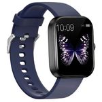 Bouncefit D20 Y68 Fitness Band Smart Watch for Men, Women, Boys, Girls, Kids – Single Touch Interface, Water Resistant, Workout Modes, Quick Charge Sports Smartwatch – Blue