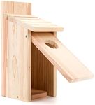 Oceek Cedar Blue Bird Box House Wood Bird House Bluebird Box House Cedar Wren and Chickadee Wren Home Outdoor Hanging Wood Birdhouse Assembled OceeK Hummingbird House (1Pack 3115 Assembled)