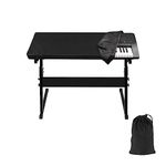 88/61 Keys Piano Keyboard Dust Cover with Music Stand Opening for Digital Electronic Piano (88, Black) (61 Keys)