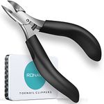 Toenail Clipper for Ingrown Toe nails- Professional Podiatrist Toenail Nipper/Heavy Duty Toenails Trimmer - Best Pedicure Tool for Men/Women by RONAVO