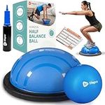 LifePro Half Exercise Ball Trainer - Balance Ball for Exercise - Half Yoga Ball - Stability Ball for Exercise, Full Body Workout - Half Exercise Ball Balance Trainer for Physical Therapy (Blue)