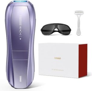 Ulike Air 10 IPL Hair Removal Device with Long Handle Razor, Ice-Cooling Permanent Hair Reduction for Women and Men, Dual Lights, Skin Sensor & USHR Mode, Nearly Painless At-Home Hair Removal
